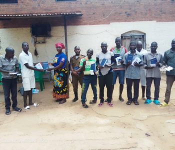 Pastor Cliff at event 12 Receiving Bibles at Prison