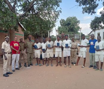 Pastor Cliff at event 9 Bible Distribution at Prison
